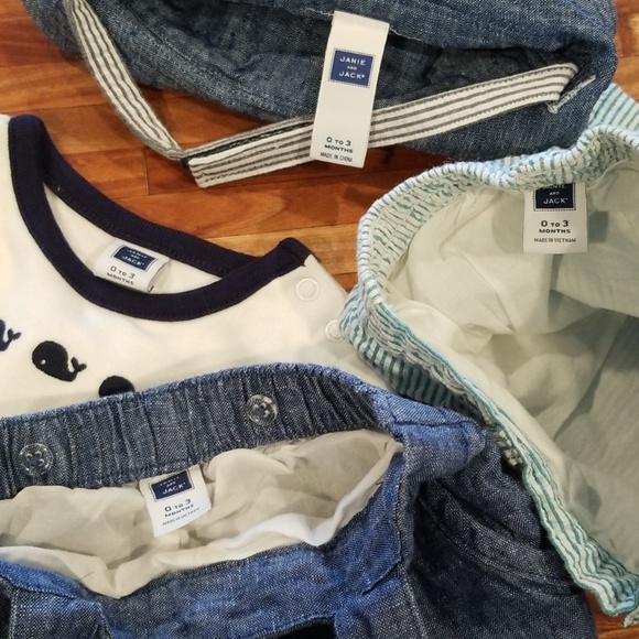 Boys 6 pc high end designer lot Janie & Jack 0-3m - Picture 5 of 7